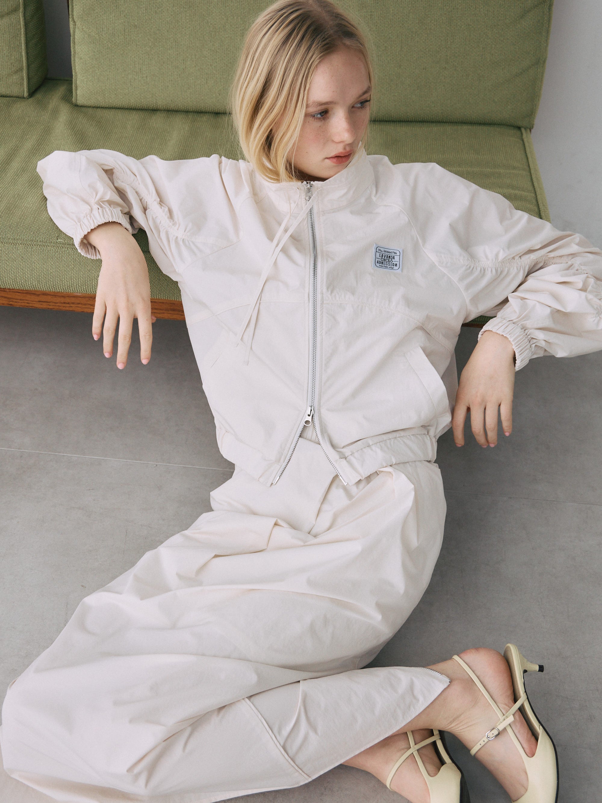 スリーブギャザーブルゾン