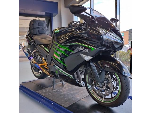 ZX-14Rスマートライドモニター取付（ライコランド フォレオ広島東店の