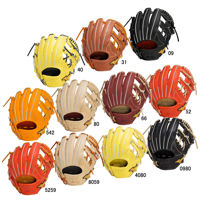 ミズノプロ 硬式内野手用 5DNA 黒 収納袋付き サイズ8 楽天市場