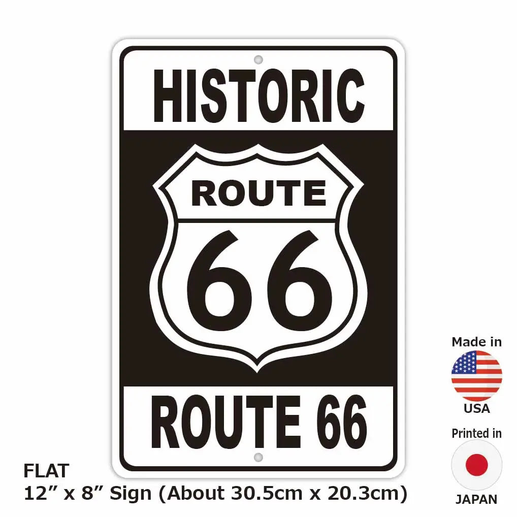 Rectangular sign] Route 66 / Original American sign (approx