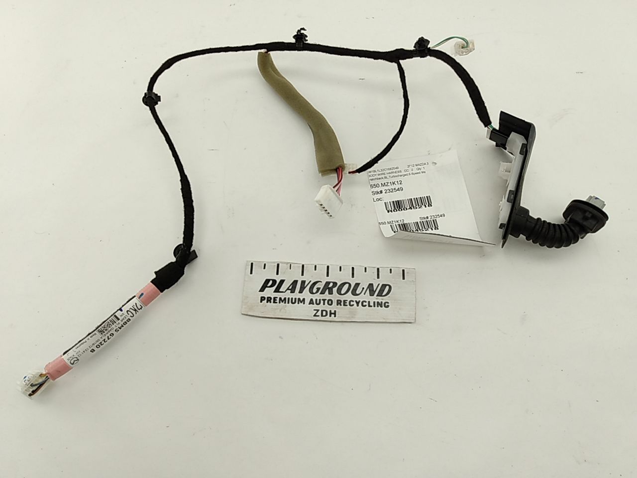 Mazda Mazda 3 Rear Left Door Wire Harness | Playground PAR