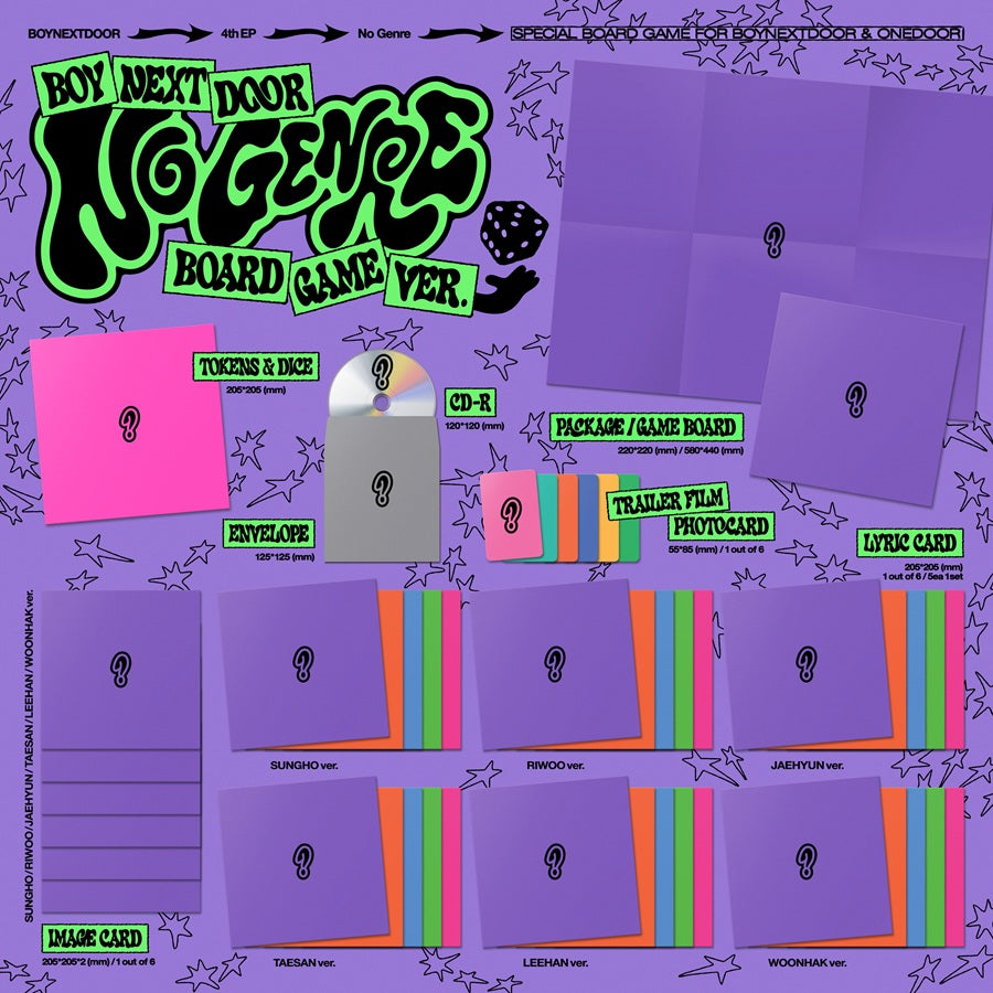 BOYNEXTDOOR No Genre (Board Game Ver.) – Poptheshop