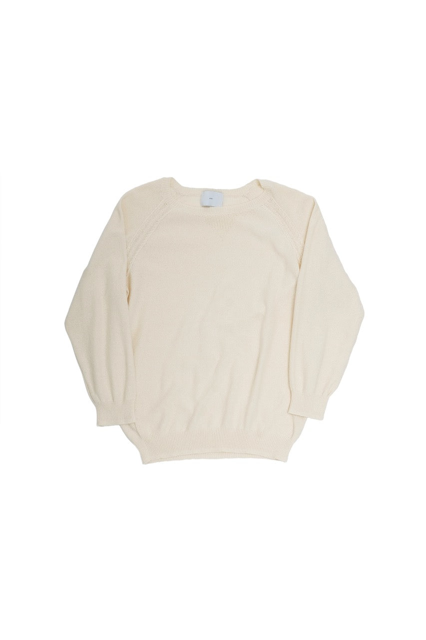 SUGARHILL(シュガーヒル)のCOTTON LONG SLEEVE KNIT WHITEの通販