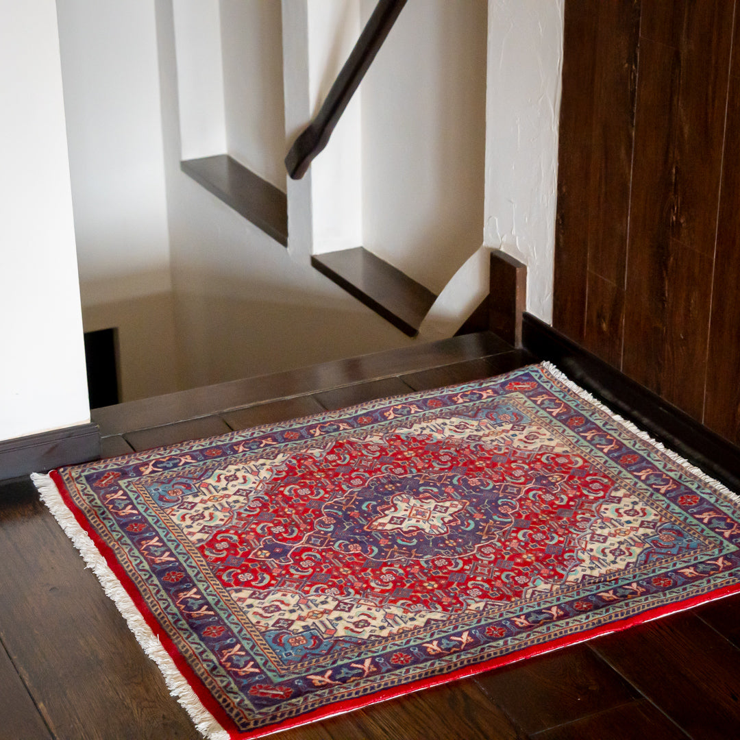 ペルシャ手織り絨毯 ウール 玄関マット バルーチ 68×82cm – Persiadirect