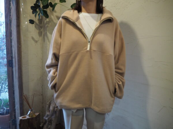 ETRÉ TOKYO 】ドロストヘムエコフリースハーフジップPO・パンツ
