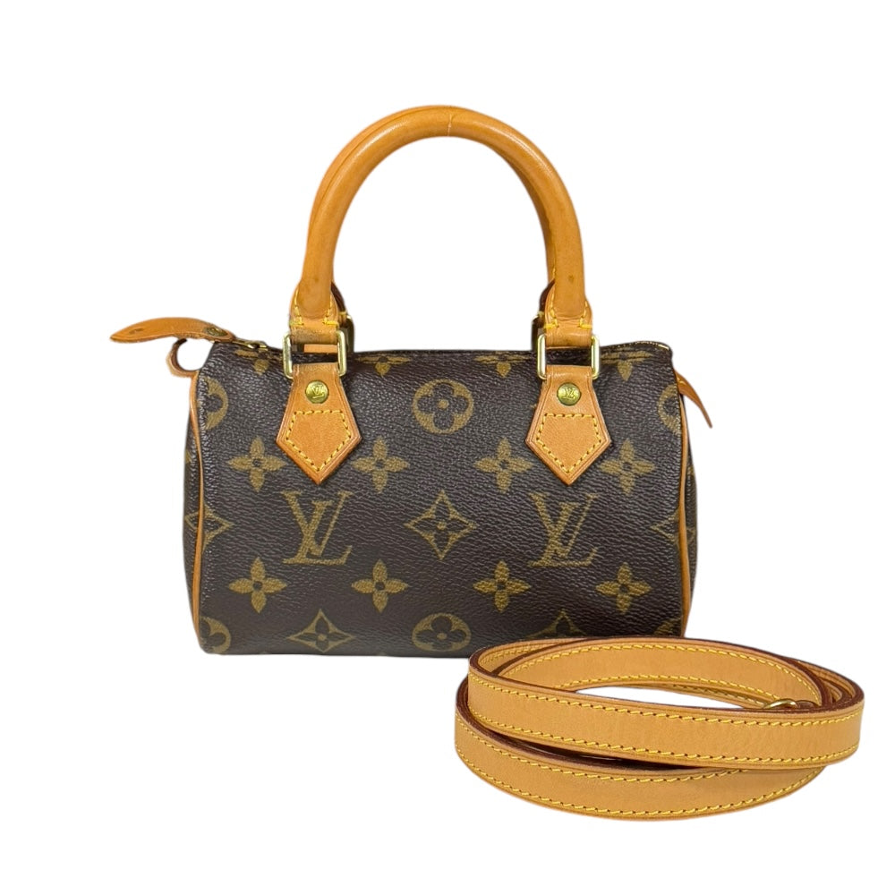 LOUIS VUITTON Mini Speedy Monogram Shoulder Bag Monogram Canvas