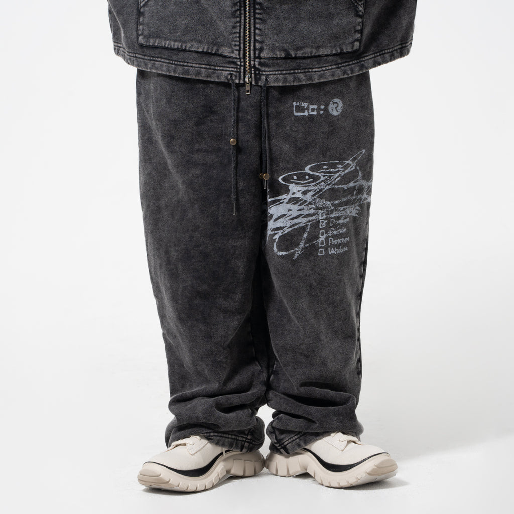 Reol DOODLE SWEAT PANTS - CC – Reol ONLINE SHOP