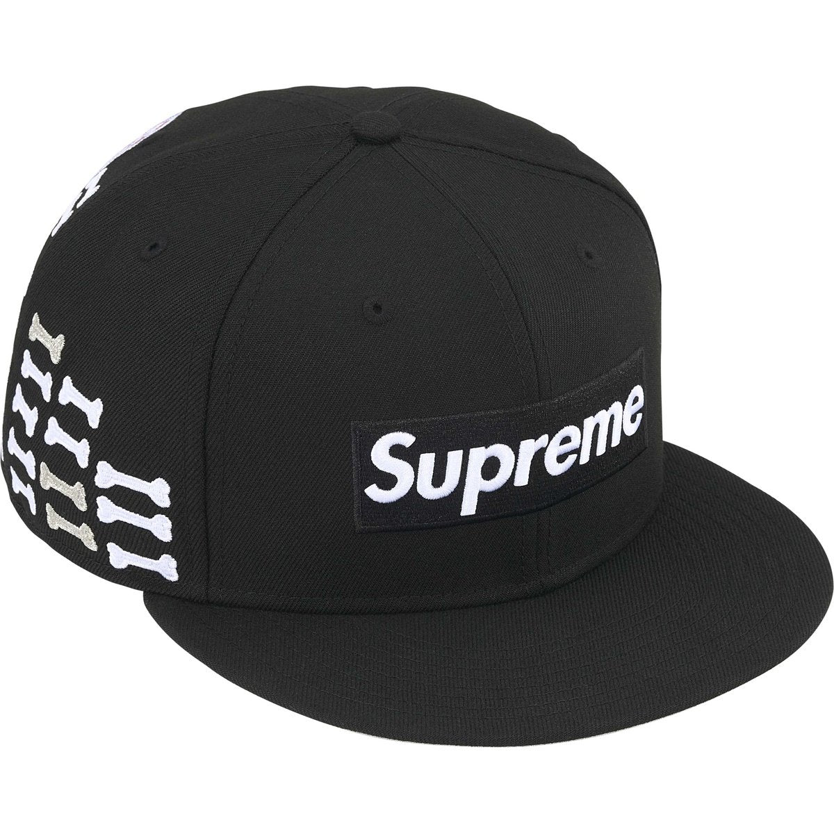 Gorro Supreme Bones Box Logo x New Era Black – Reserved