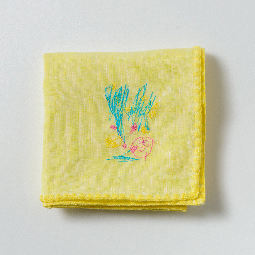 お絵描き刺繍】リネンマルチクロス – ひなた工房