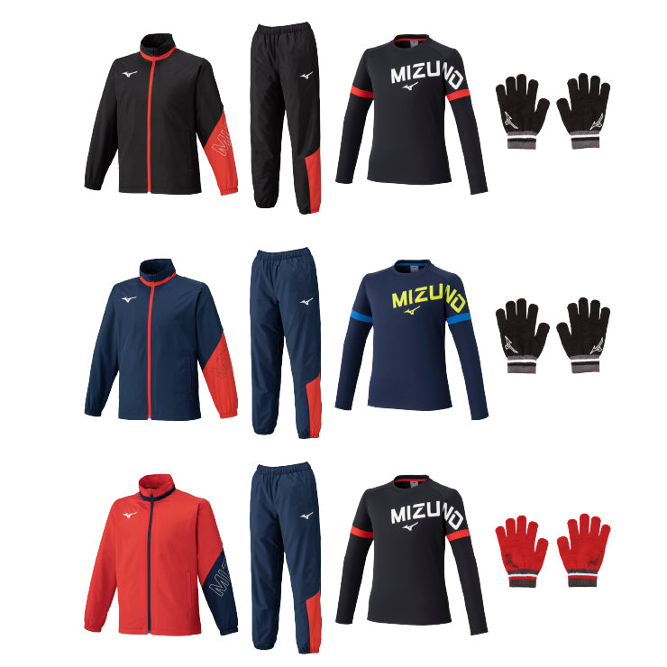 2026福袋】ミズノ ジュニア用 2026年 新春福袋 冬物ウェア+小物 5点