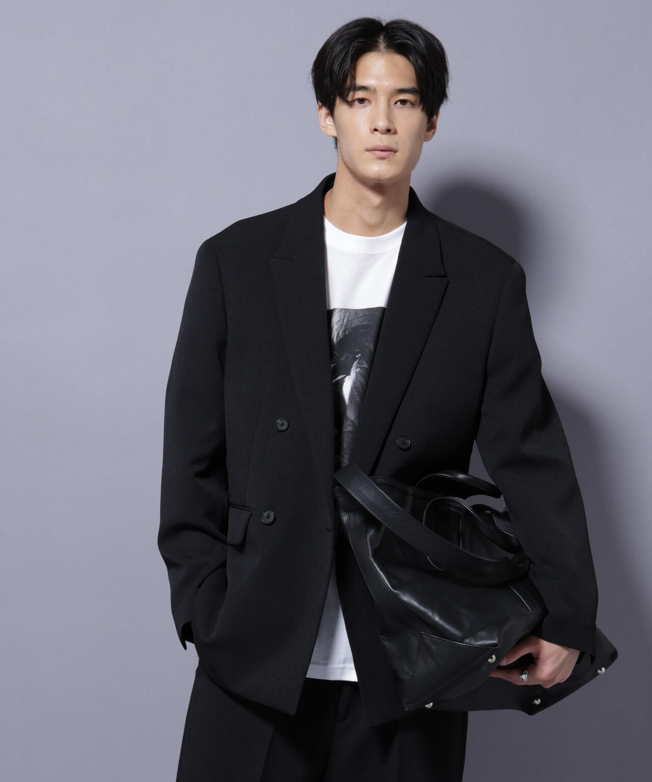 Reflax(R) ダブルクロスウェザーダブルブレストジャケット