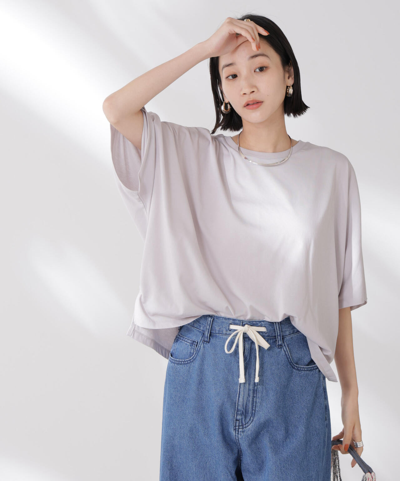 吸水速乾 抗菌 防臭 ドルマン ワイド トップス