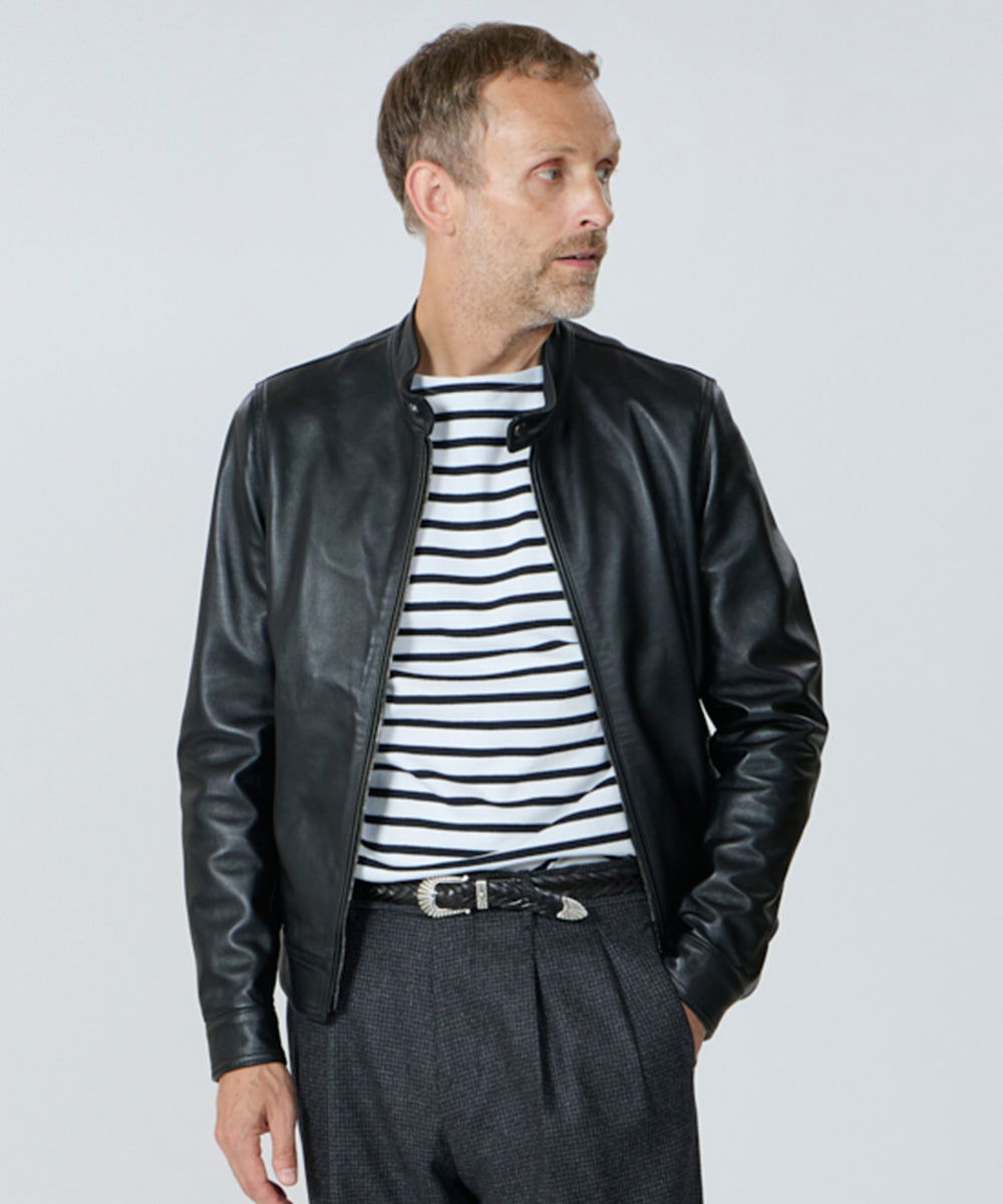 ラムレザージャケット ライダース ネオグランジ サイバーコア テック系