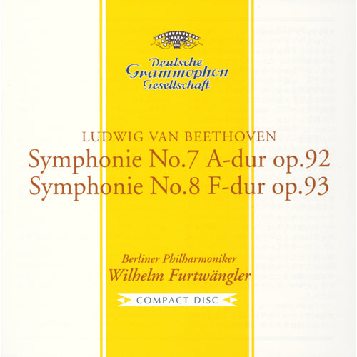 ヴィルヘルム・フルトヴェングラー / ベートーヴェン：交響曲第7番・第