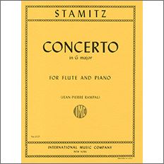 シュターミッツ：フルート協奏曲 ト長調 Op.29/ランパル編 【輸入