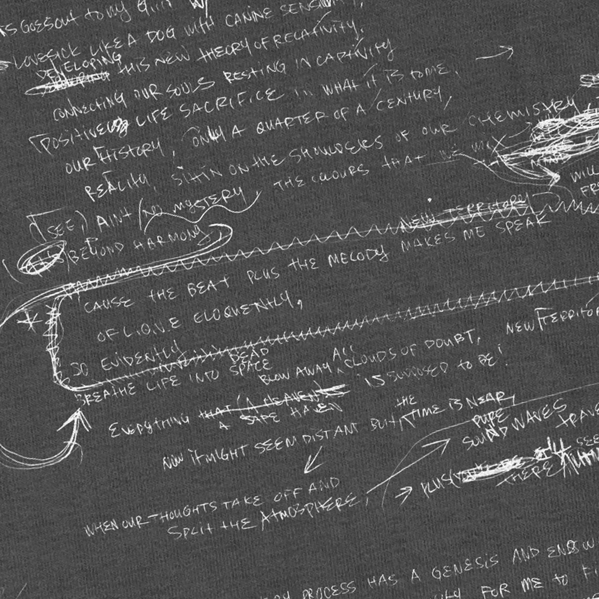 Luvsic 1' Lyrics Black Tee – Shing02