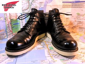 red wing 8165 四角犬タグのプレーントゥブーツ~クレープソールを綺麗