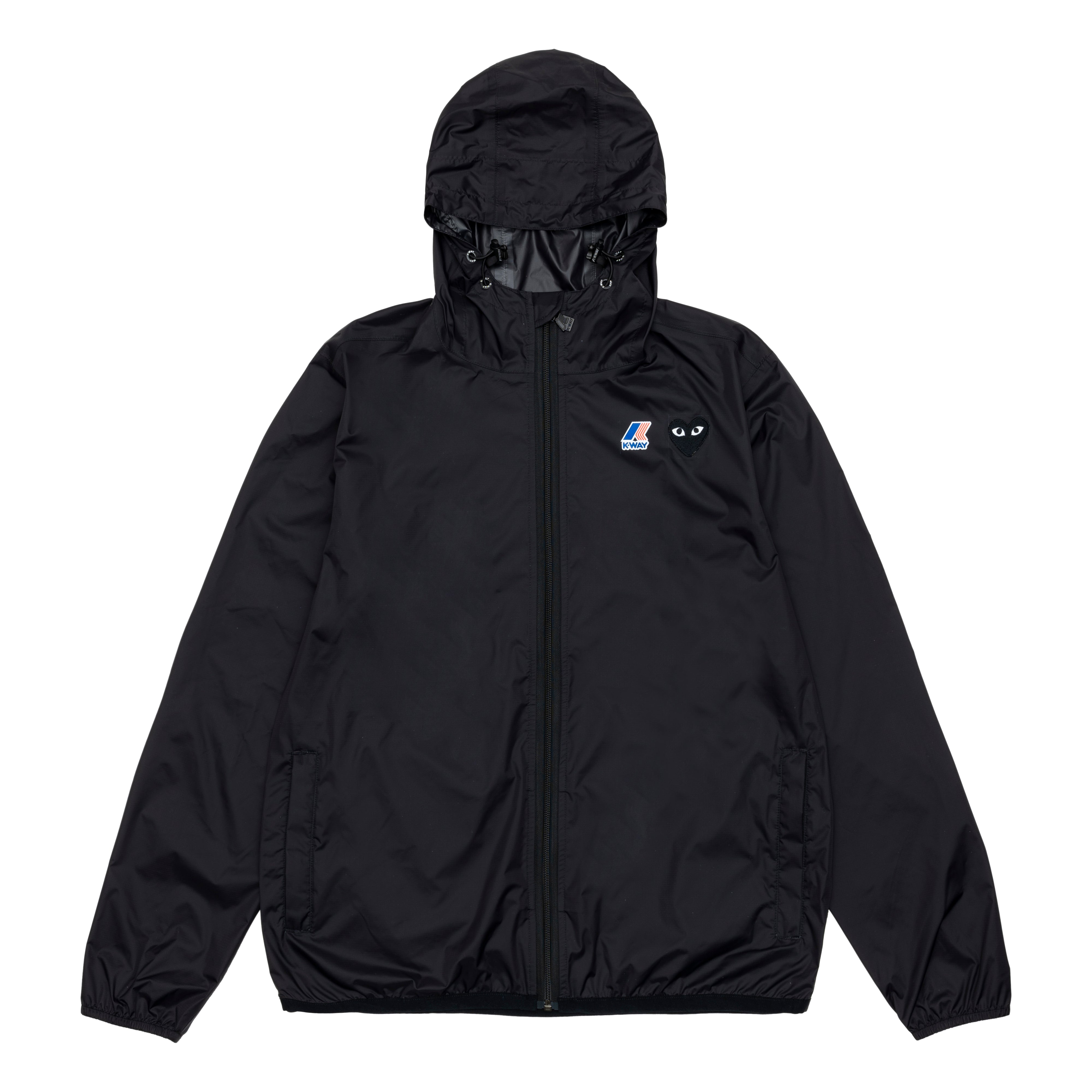 PLAY COMME des GARÇONS: PLAY K-WAY FULL ZIP (BLACK) | DSMG E-SHOP