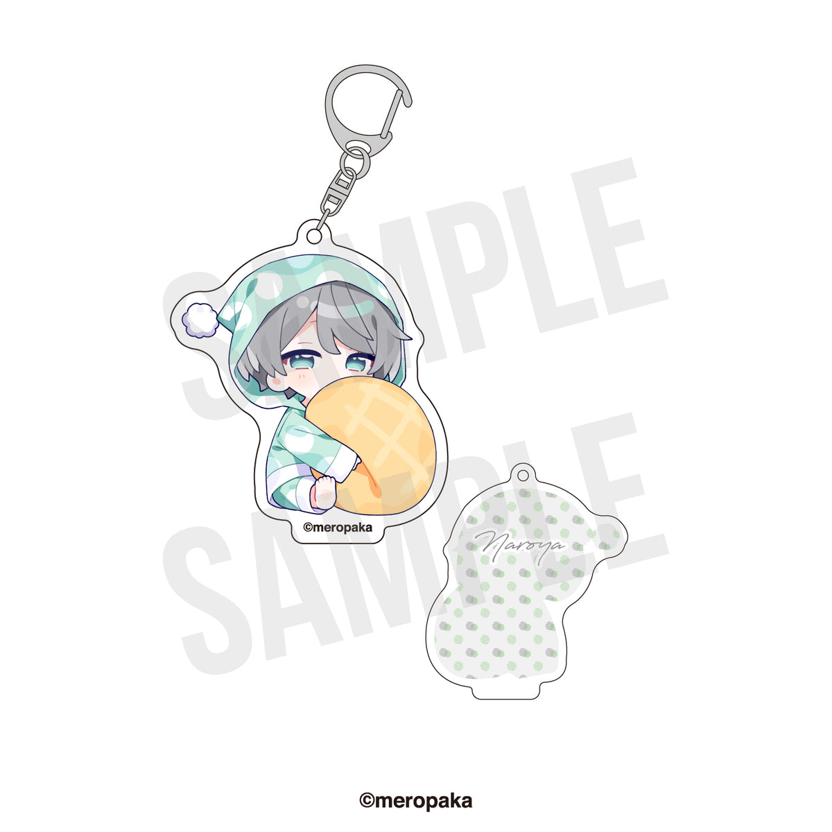 11月下旬以降順次発送予定】アクリルキーホルダー パジャマver. なろ屋