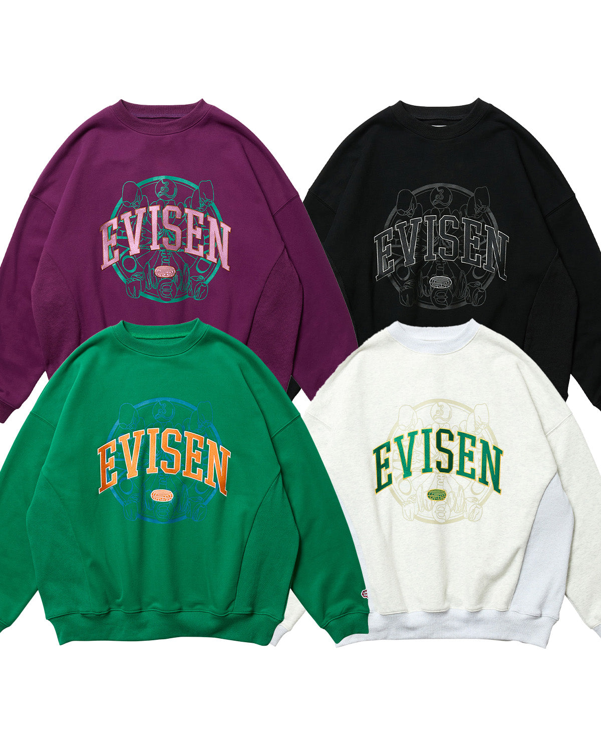 COLLEGE OVER LOGO SWEAT – Evisen Skateboards ゑ (エビセン スケート