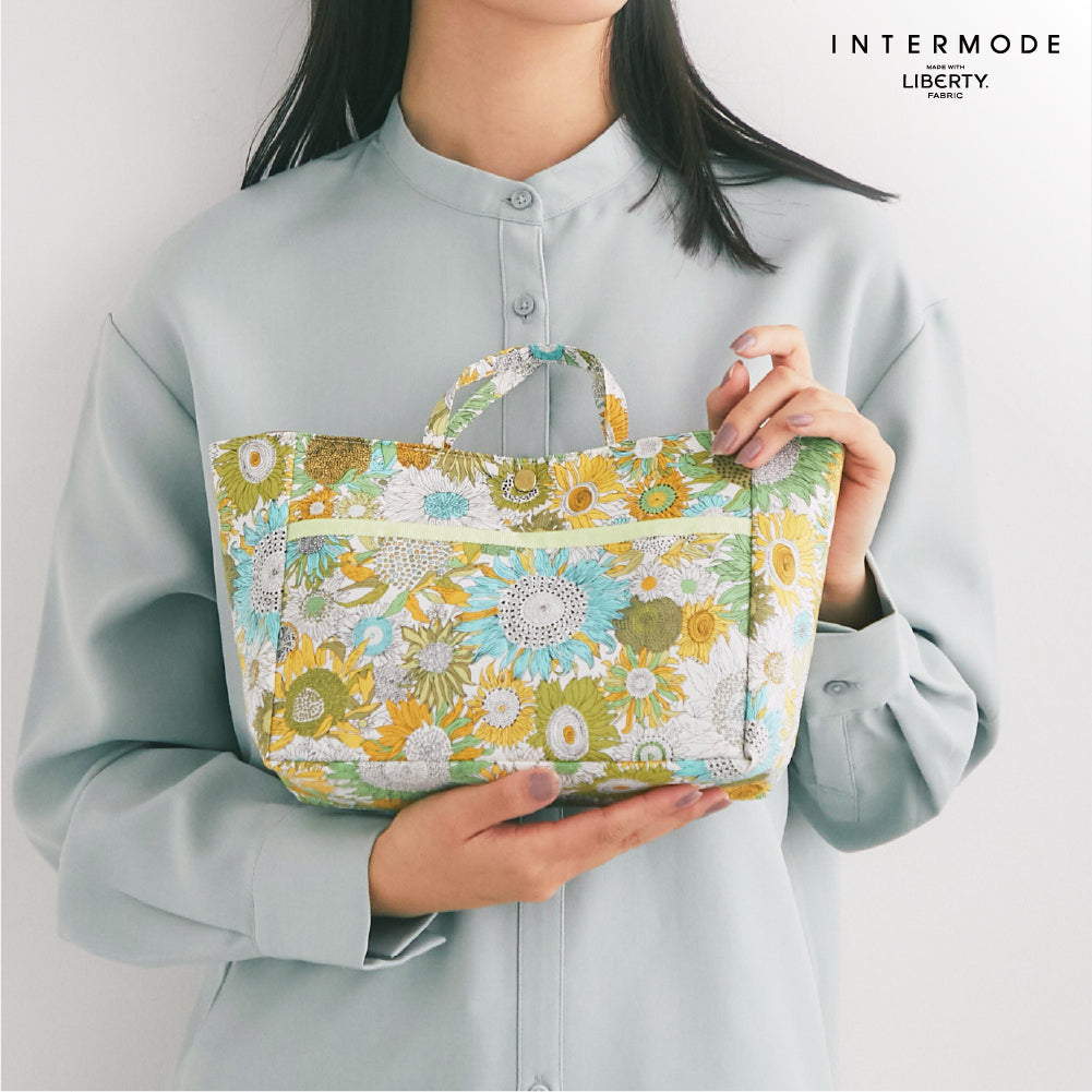 リバティプリント バッグインバッグ #187c Small Susanna イエロー