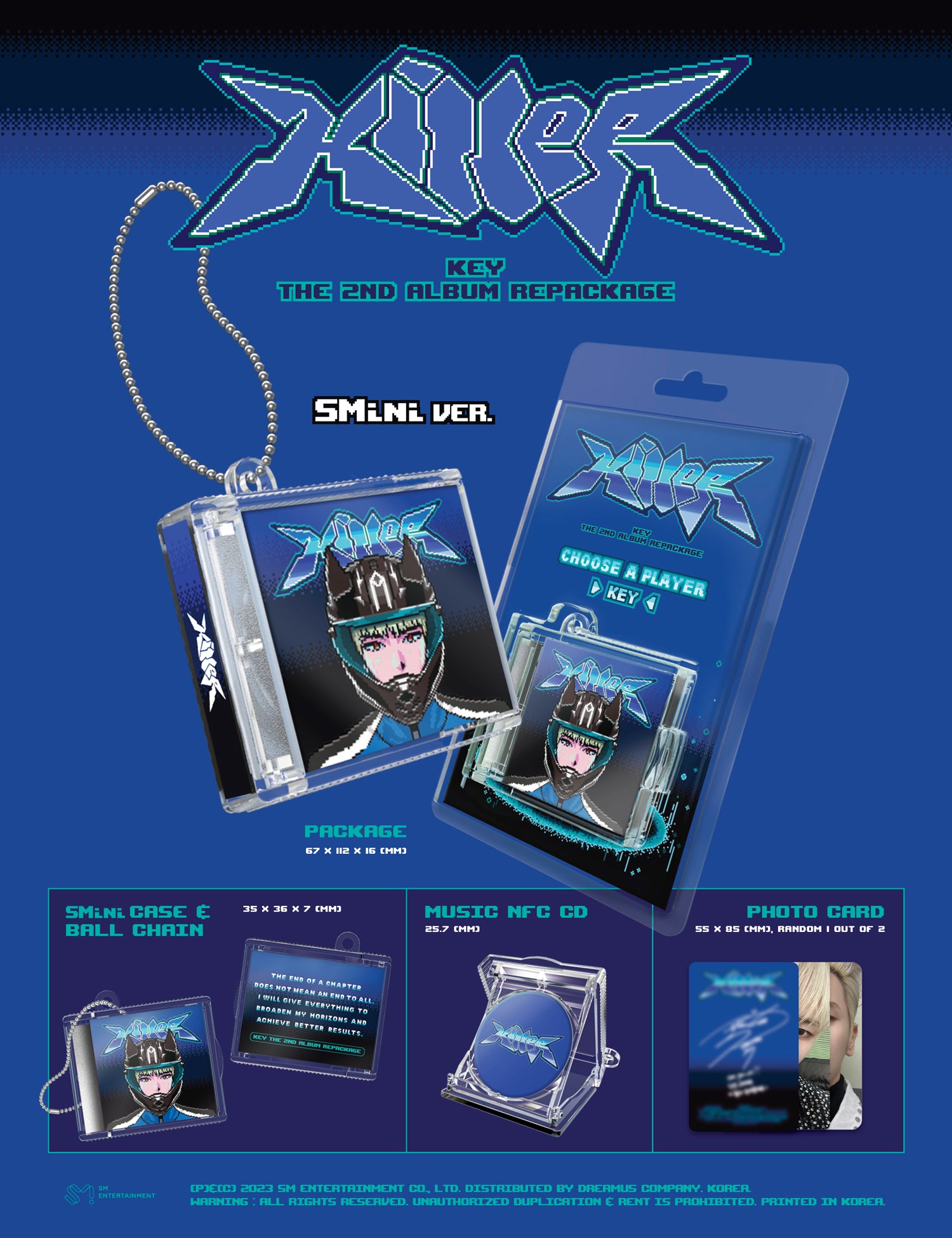 SHINEE: KEY - KILLER (2ND ALBUM REPACKAGE) [SMINI] – Kpop Nara