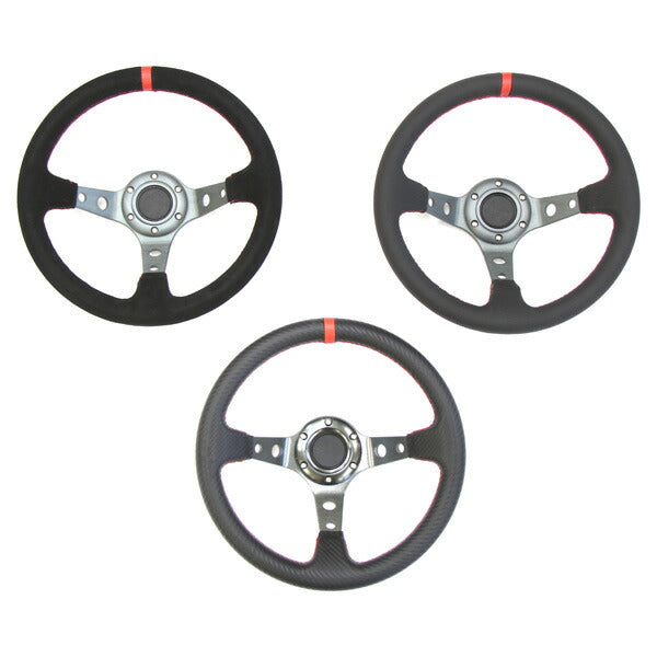 ステアリング KTS ディープコーンステアリング 32φ スウェード レザー