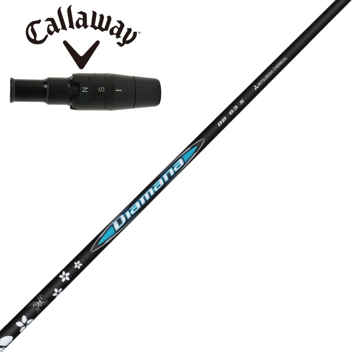 キャロウェイ ドライバー用 Diamana BB スリーブ付きシャフト(スリーブ