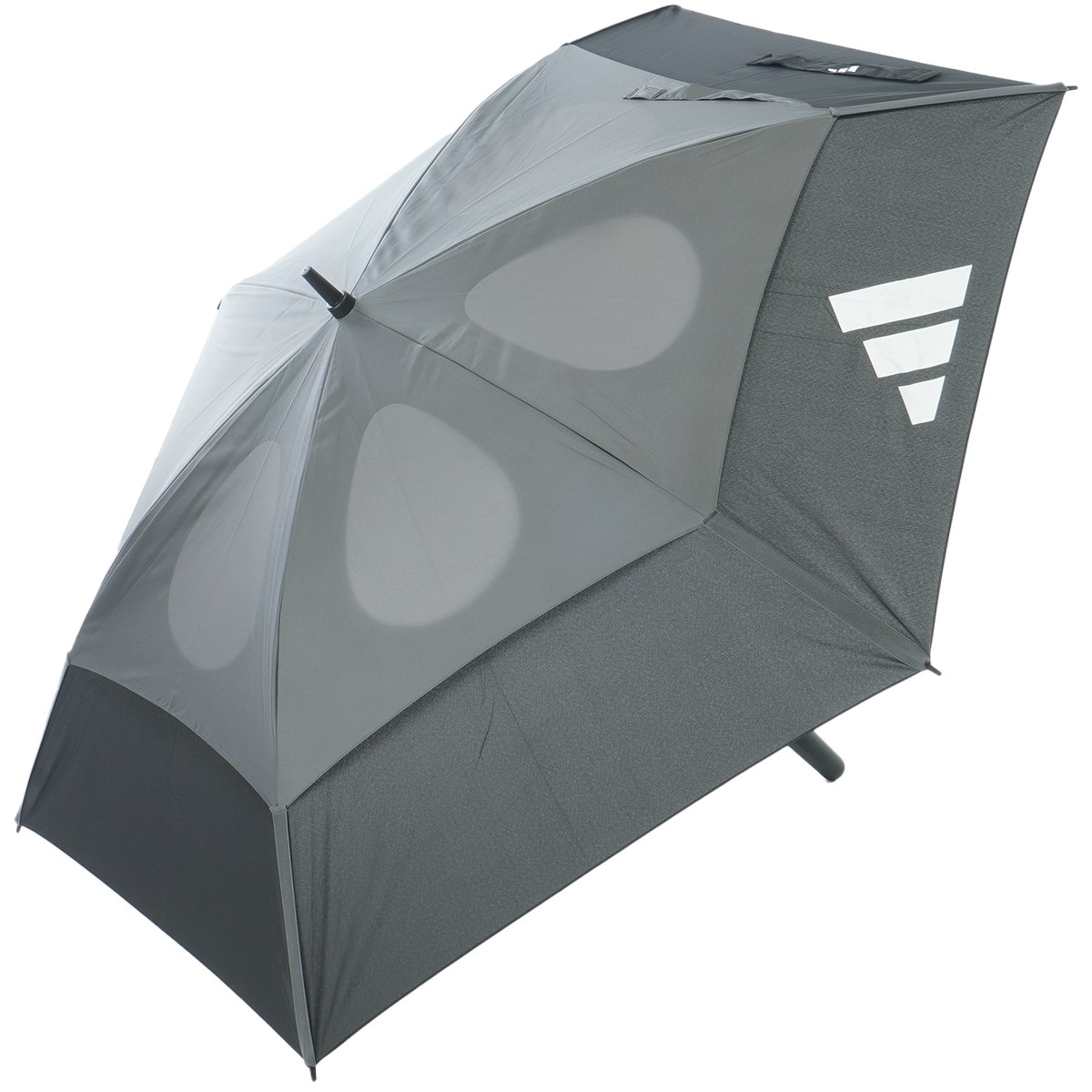 晴雨兼用 耐久撥水 UVカット ダブルキャノピー 傘(傘（銀パラ