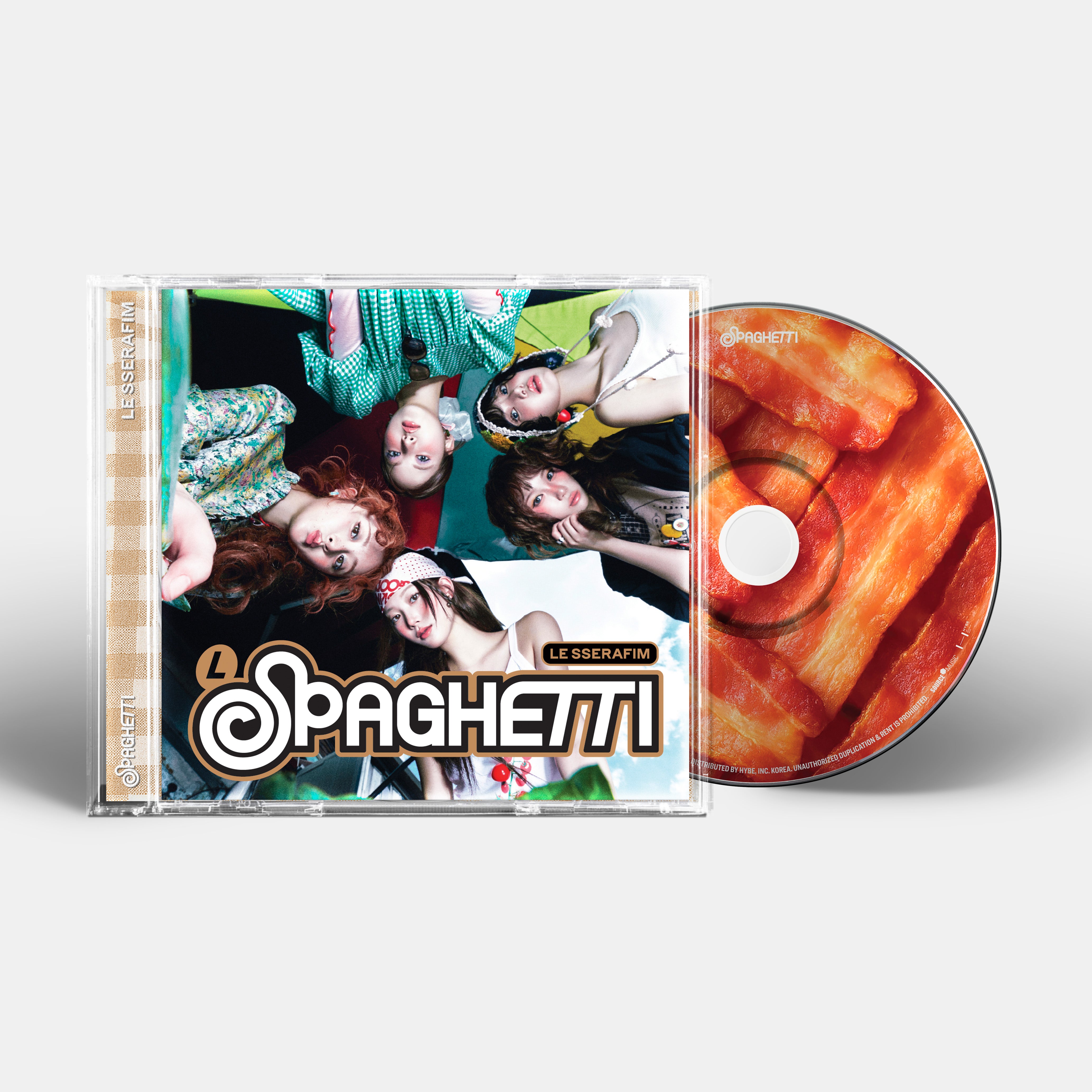 1st Single Album 'SPAGHETTI' Single CD (Bacon ver.) - LE SSERAFIM