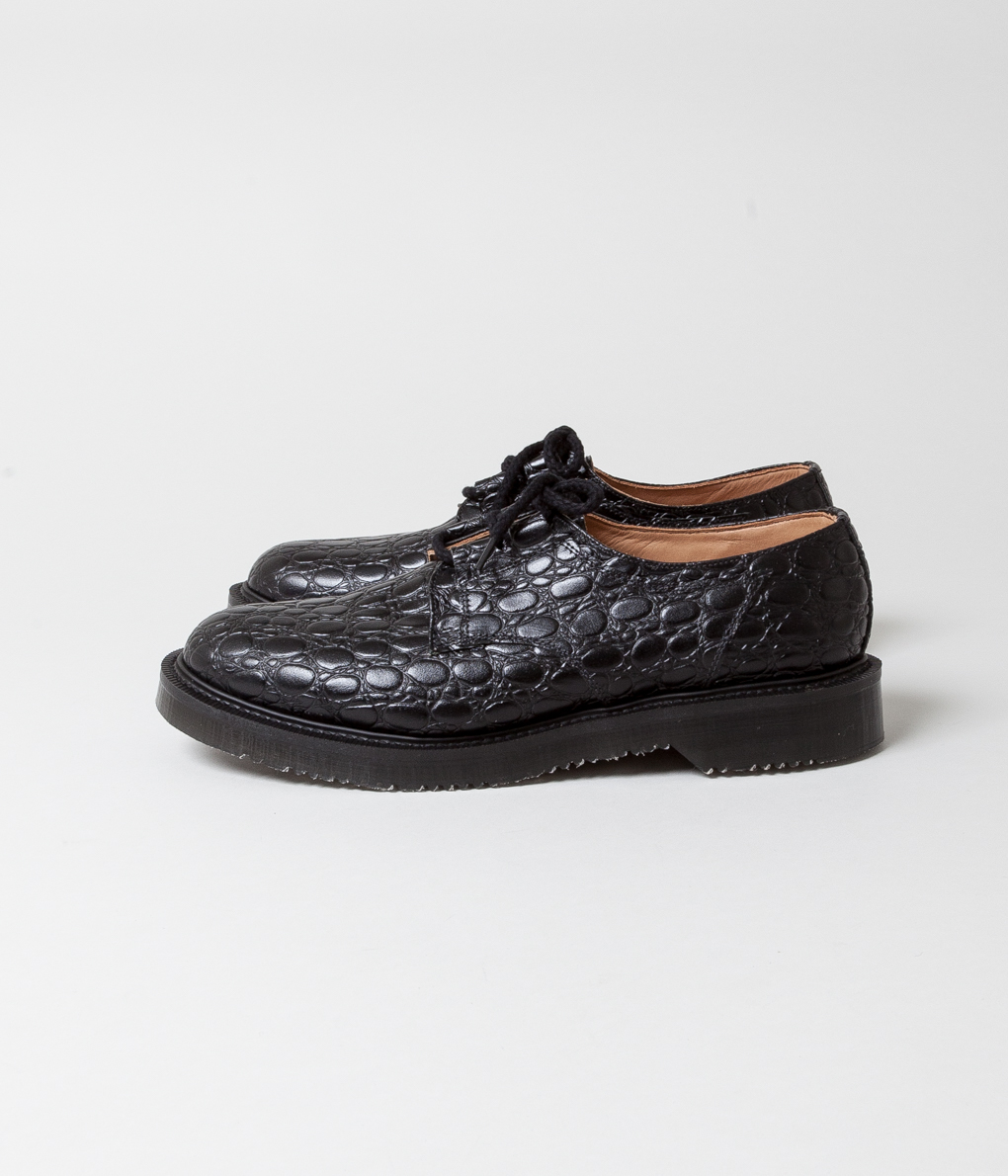 GEORGE COX×MAIDENS SHOP “GILLIE SHOES(CROCODILE PATTERN BY