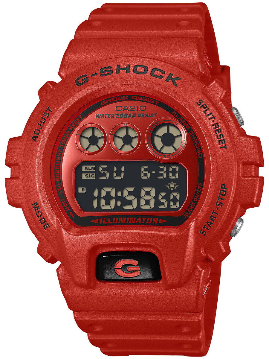 G-SHOCK アイコニック スタイルズ レッド ブラックアクセント DW