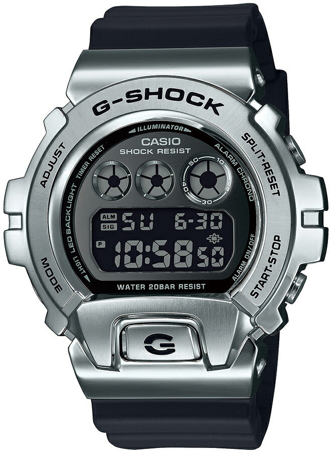 G-SHOCK メタルカバード GM-6900U-1JF メンズ デジタル シルバー 反転