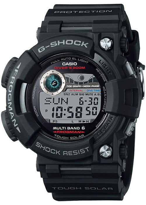 G-SHOCK フロッグマン GWF-1000-1JF メンズ デジタル ブラック 200m