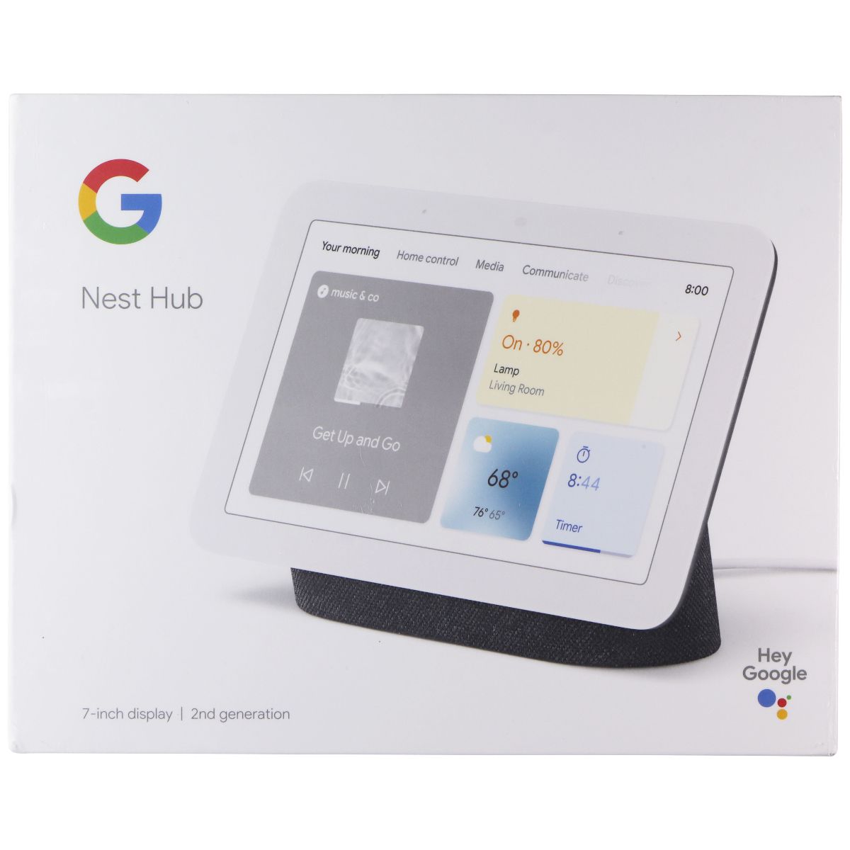 Google Nest Hub 7-inch Smart Display 2nd Gen with Google Assistant