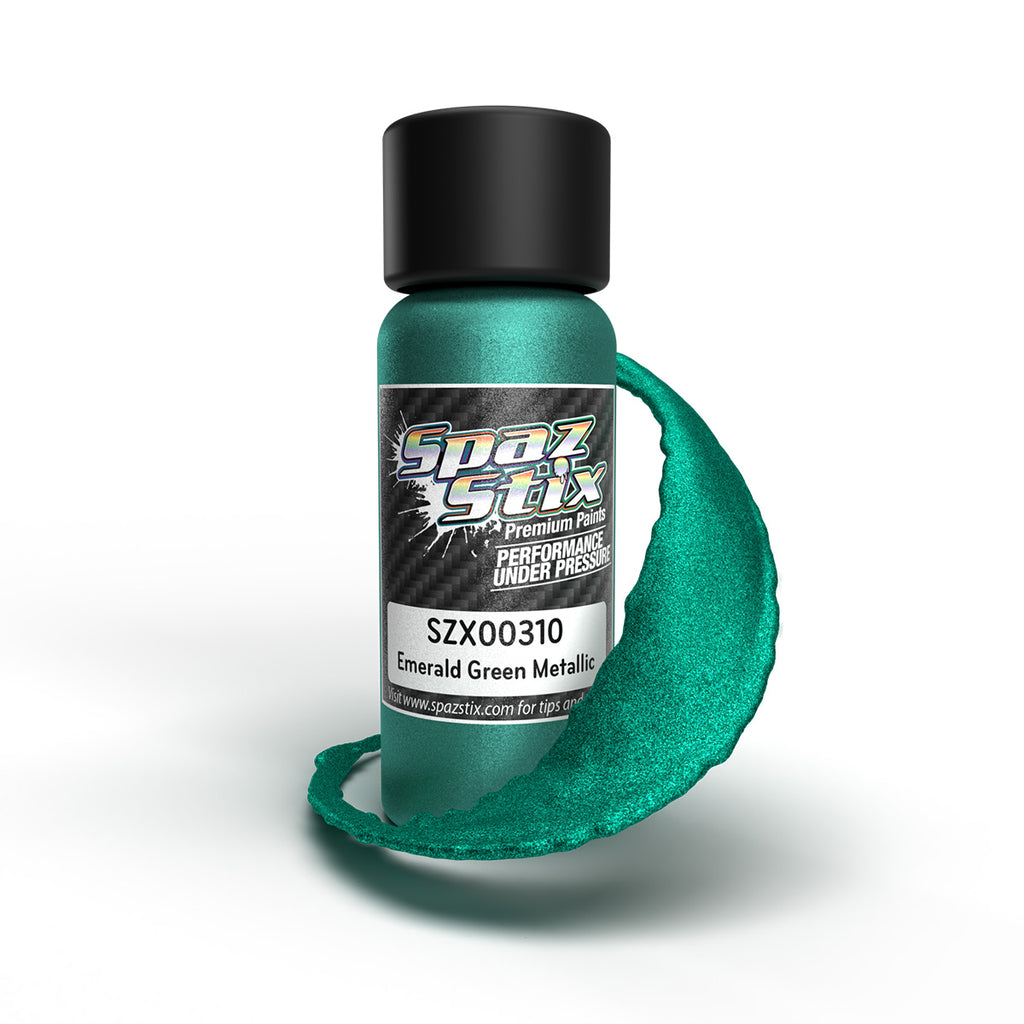 Emerald Green Metallic Airbrush Ready Paint, 2oz – Spaz Stix by HRP