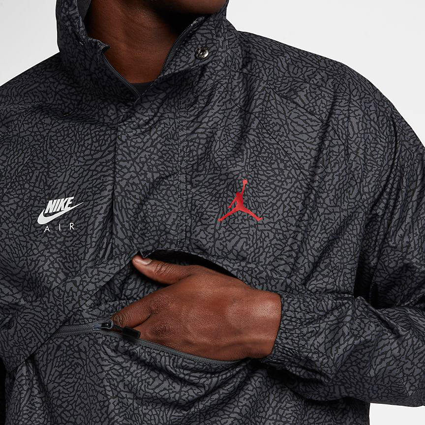 Jordan 3 Black Cement Anorak Jacket | SportFits.com