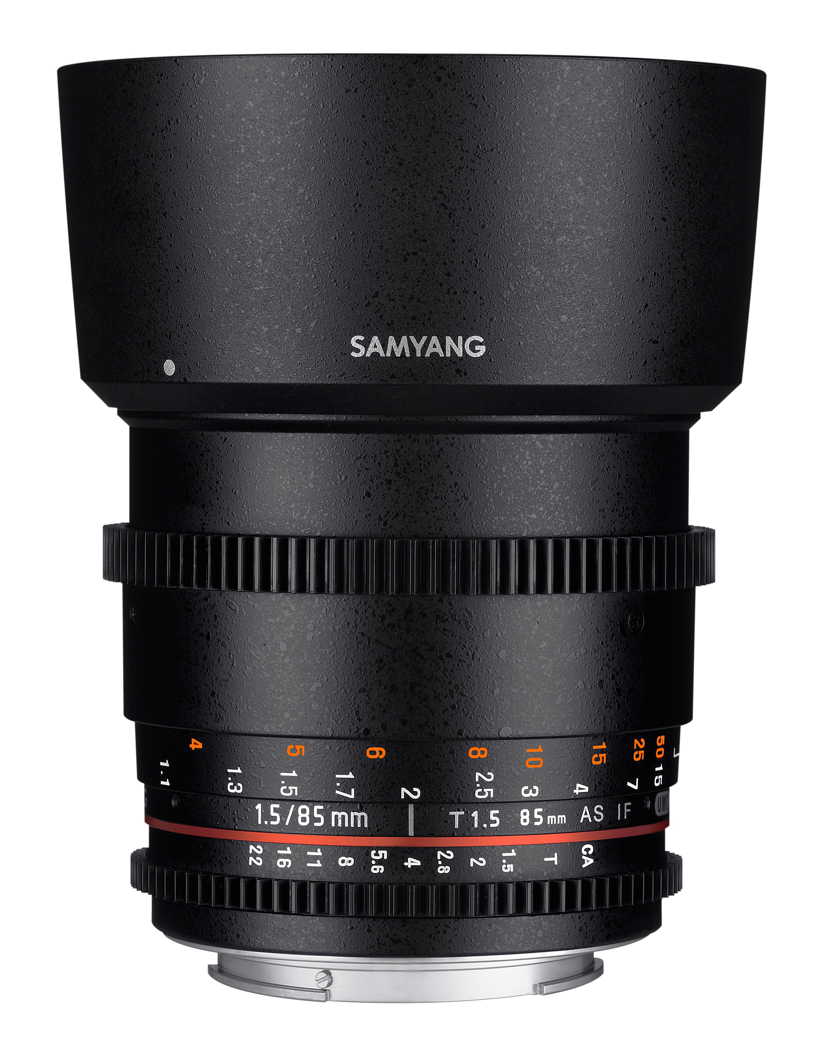 85mm T1.5 Full Frame VDSLR II Cine – Samyang US