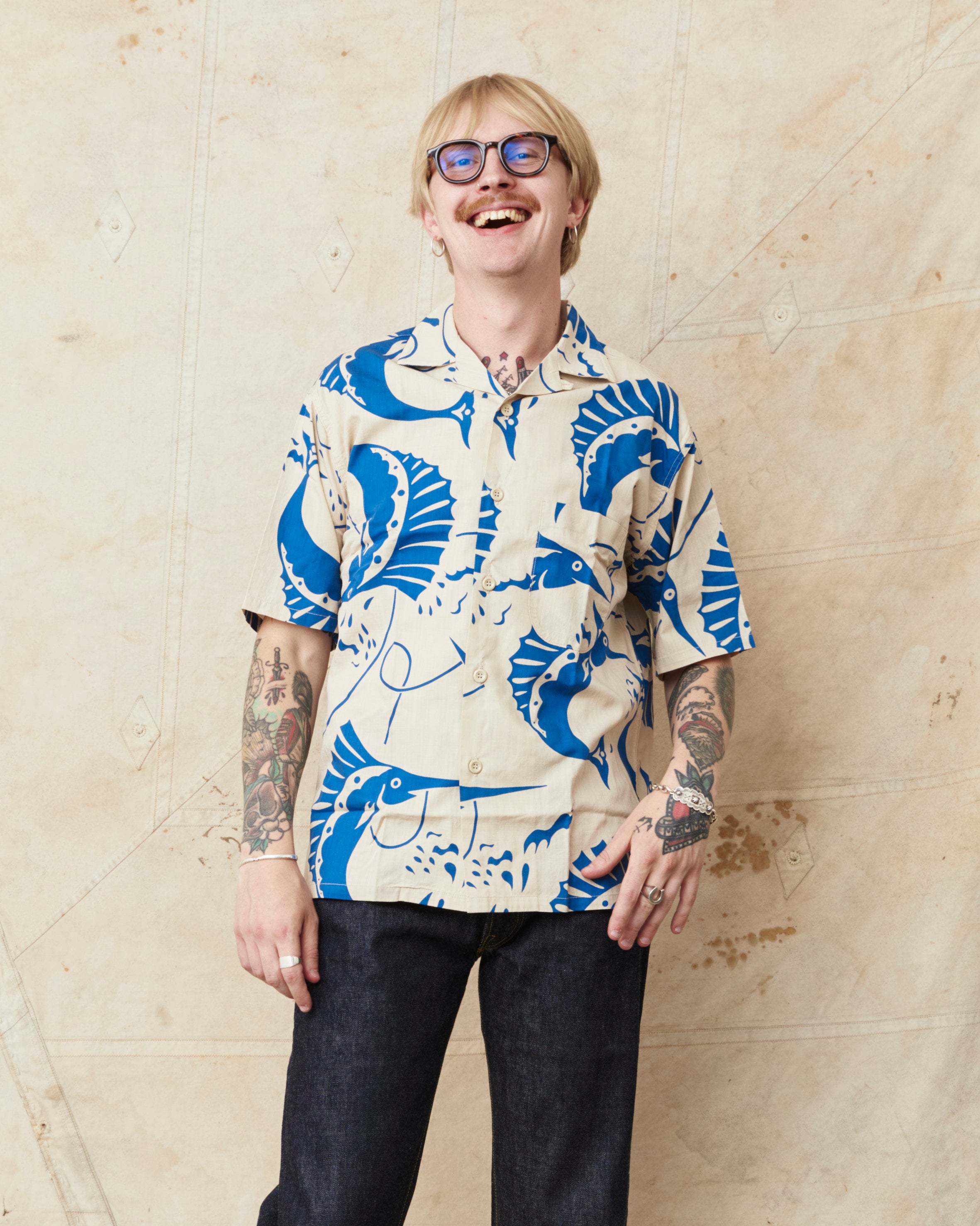 Warehouse & Co. John Gluckow Lot JG-18 Sailfish Shirt – Second Sunrise