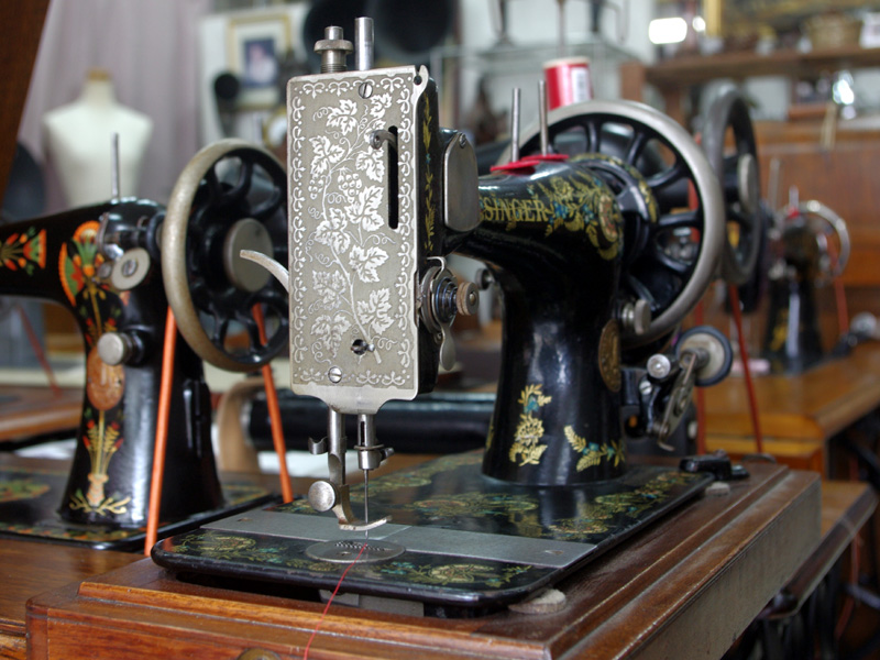 No.257 SINGER V.S.3 シンガー製 手回しミシン：アンティークミシン