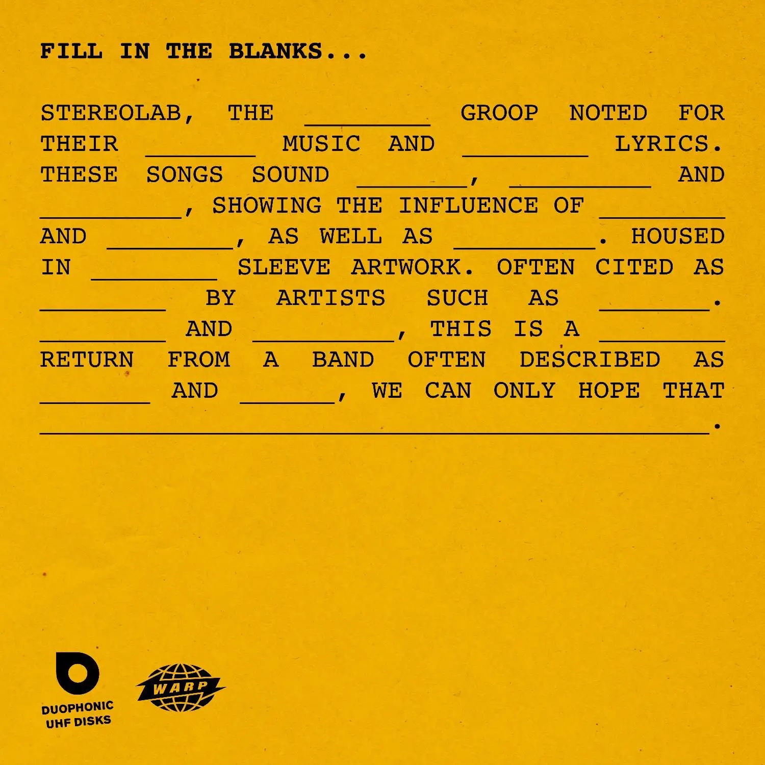 ステレオラブ『Instant Holograms On Metal Film』クロス・レヴュー15