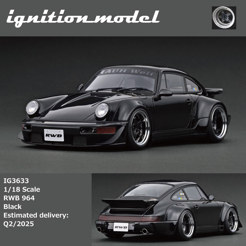 Ignition Model 1/18 RWB 964 Black IG3633 – Tokyo Station