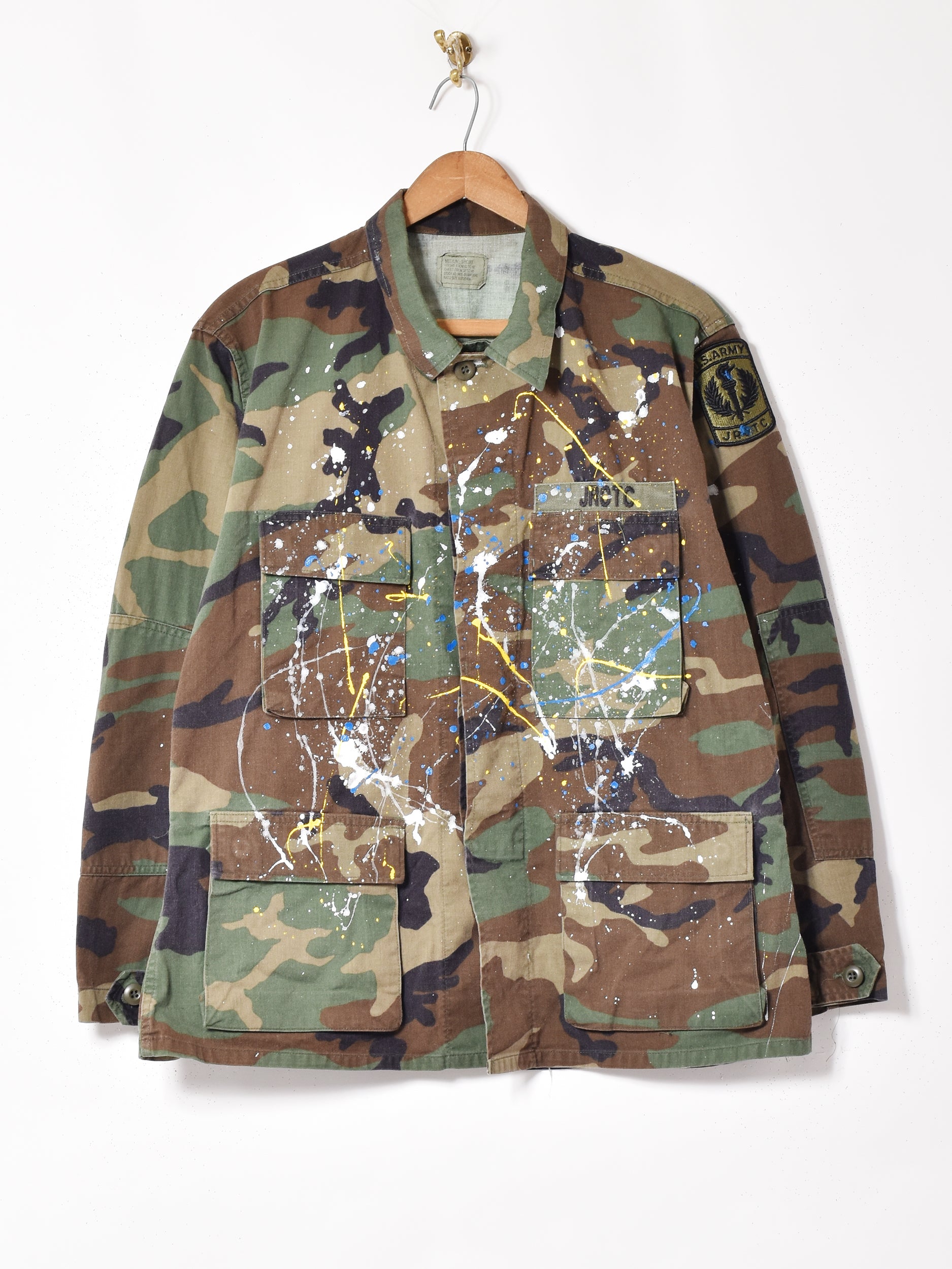 リメイク ペイントミリタリージャケット – 古着屋Top of the Hillの