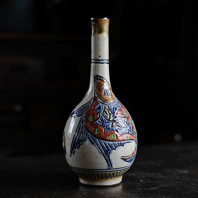 壺屋焼 新垣勲 魚紋花瓶 – zakka store towi