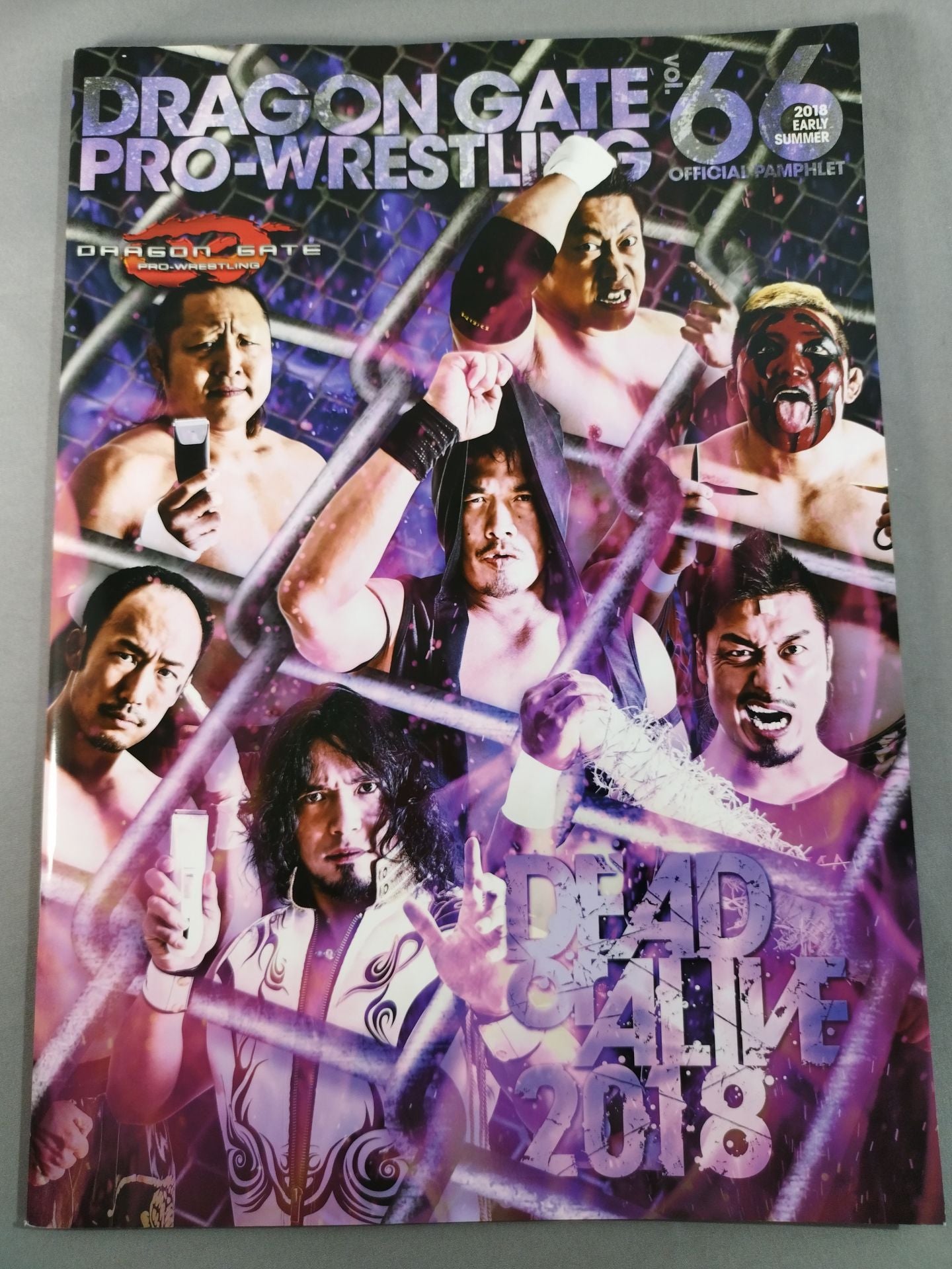 3選手直筆サイン入り】2018ドラゴンゲート オフィシャルパンフレット