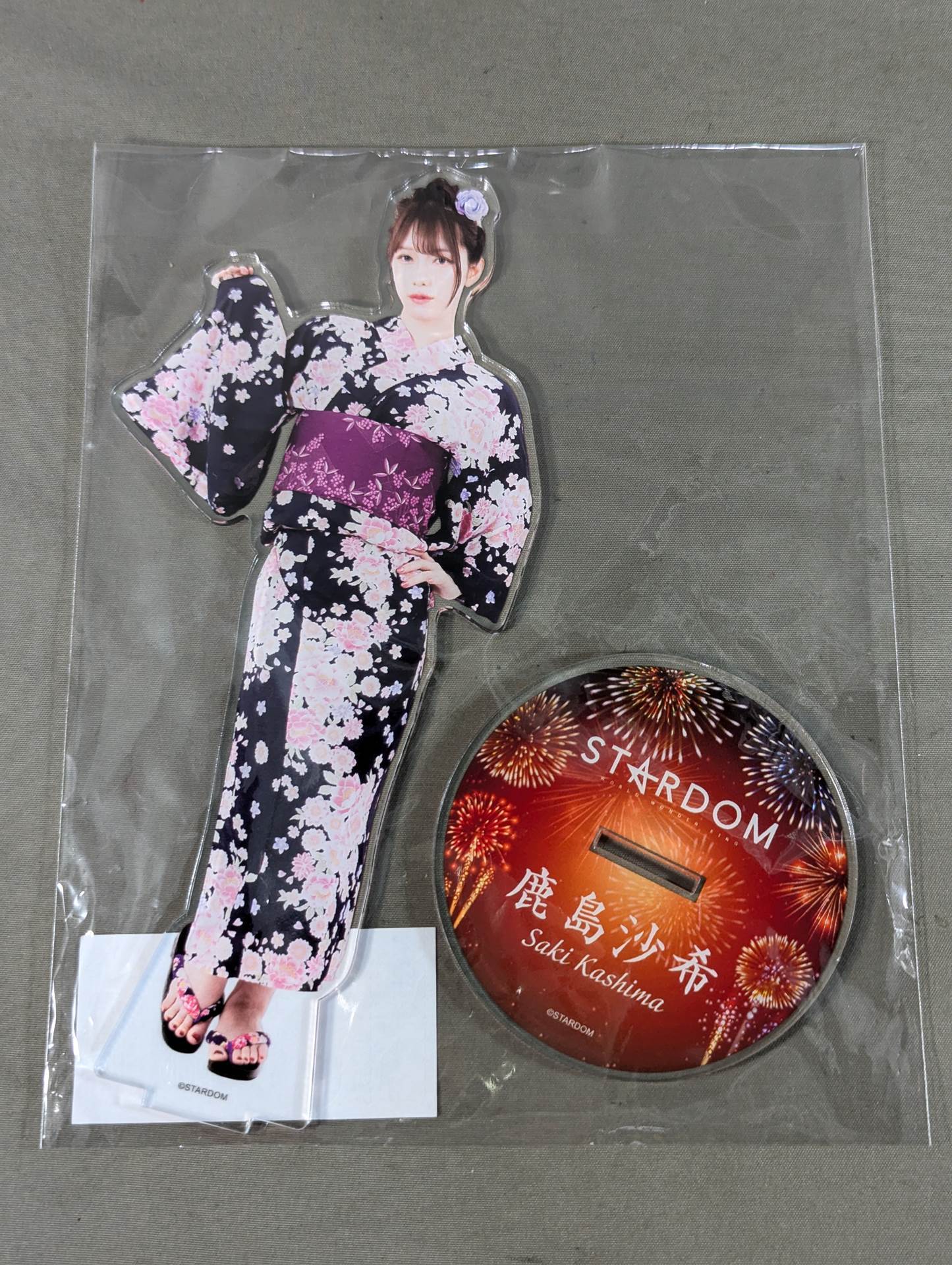 鹿島沙希 【あたり】スターダム 鹿島沙希 BIGアクリルスタンド くじ