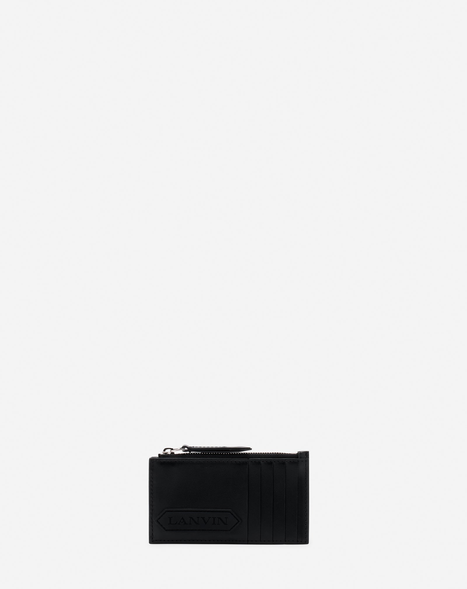 Black Lanvin Signature Leather Cardholder | Lanvin