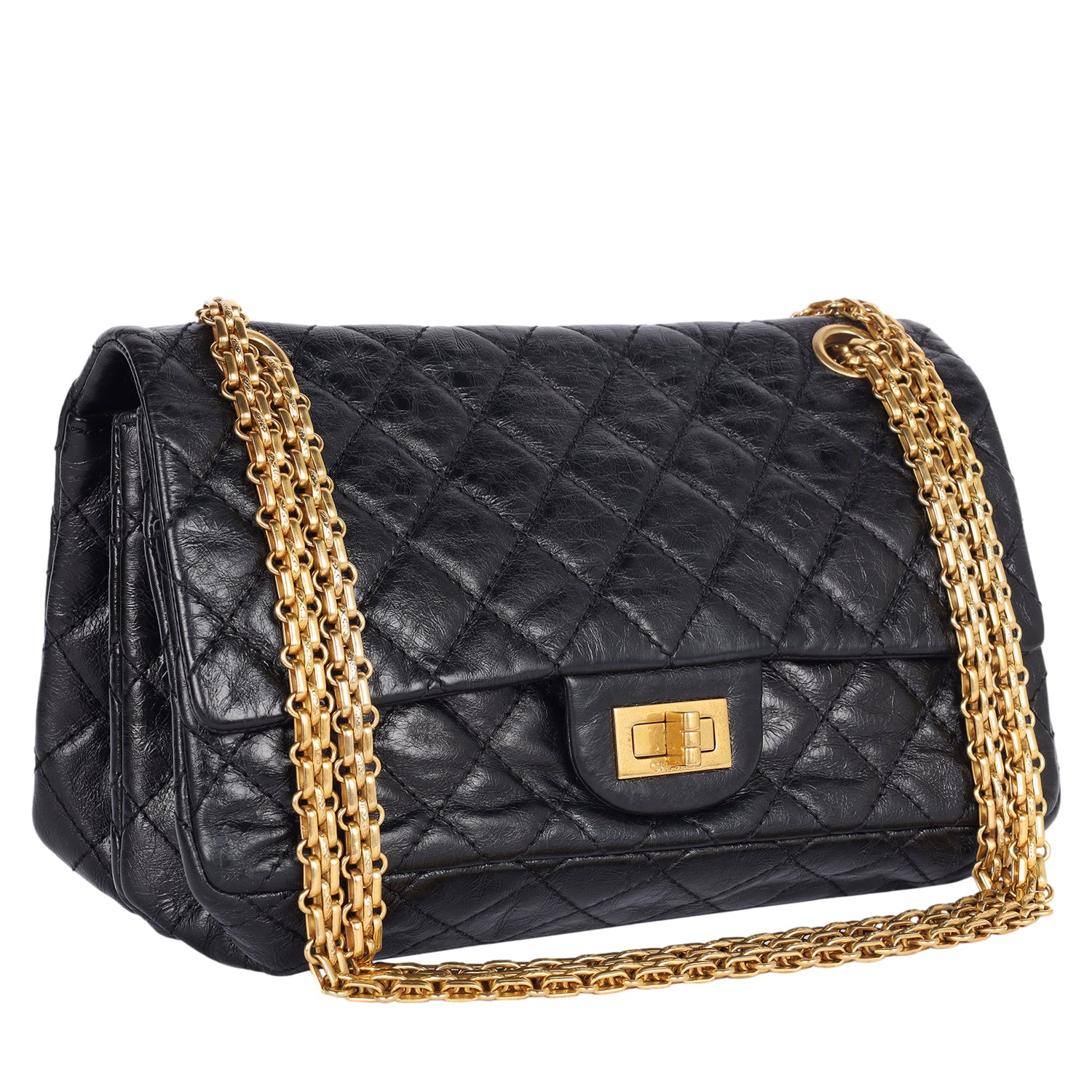 CHANEL Reissue 2.55 Flap Bag Quilted Aged Calfskin 226 – The Lady Bag
