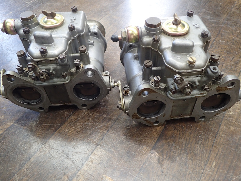 F” WEBER キャブレター 40DCOE18 ASSY ツノ無し イタリア製 未対策 2