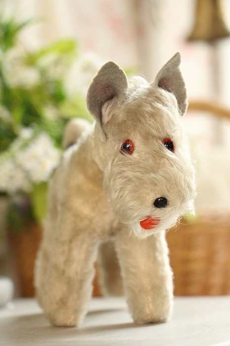 ドイツ製アンティーク ワイヤー・フォックス・テリアのぬいぐるみ